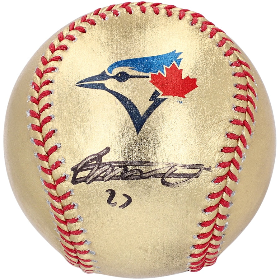 Vladimir Guerrero Jr. Signed Toronto Blue Jays Official MLB Gold Leather Baseball (Fanatics)