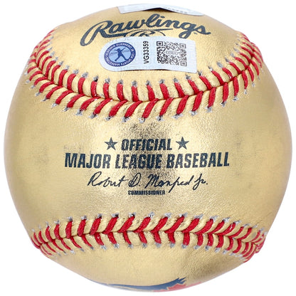 Vladimir Guerrero Jr. Signed Toronto Blue Jays Official MLB Gold Leather Baseball (Fanatics)