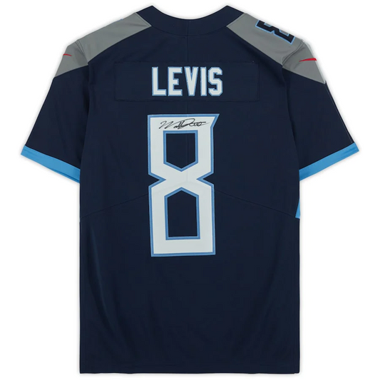 Will Levis Signed Tennessee Titans Navy Nike Limited Jersey (Fanatics)