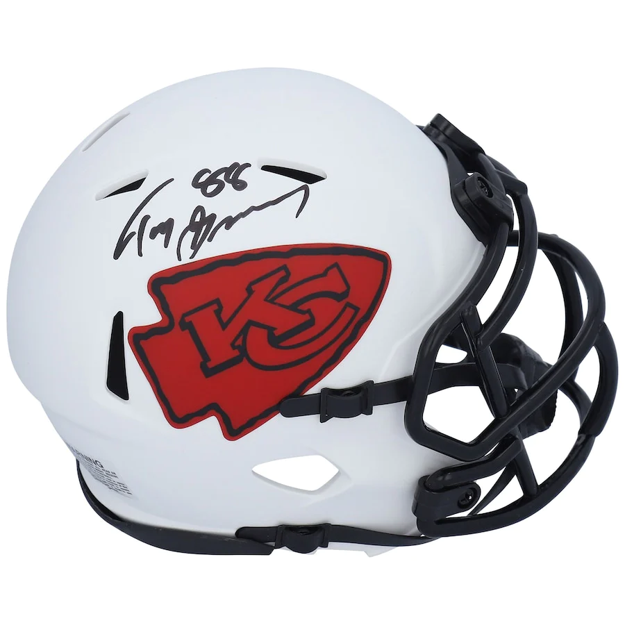 Tony Gonzalez Signed Kansas City Chiefs Riddell Lunar Eclipse Alternate Speed Mini Helmet (Fanatics)