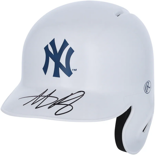 Anthony Rizzo Signed New York Yankees  Alternative Chrome Mini Batting Helmet (Fanatics)