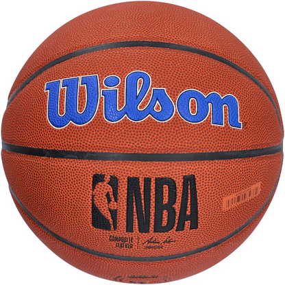 RJ Barrett Signed New York Knicks Wilson Team Logo Basketball (Fanatics)