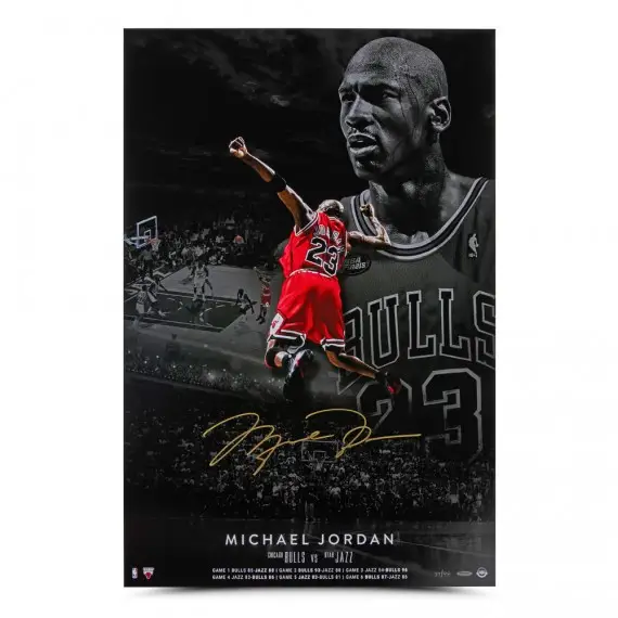 Michael Jordan Signed “MJ Poster” 24x36 (Upper Deck)