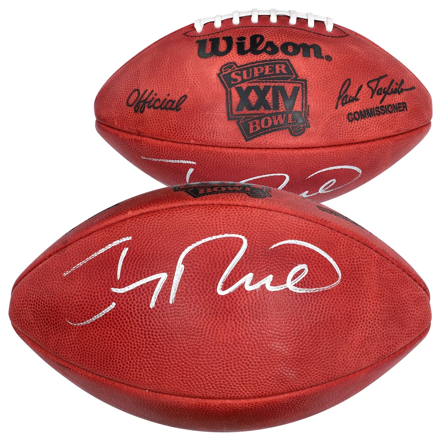 Jerry Rice Signed Official NFL Wilson Super Bowl XXIV Pro Football - San Francisco 49ers (Fanatics)