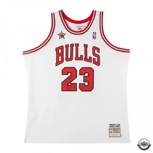 Michael Jordan Signed 1998 NBA All-Star Game Chicago Bulls Mitchell & Ness Jersey (Upper Deck)