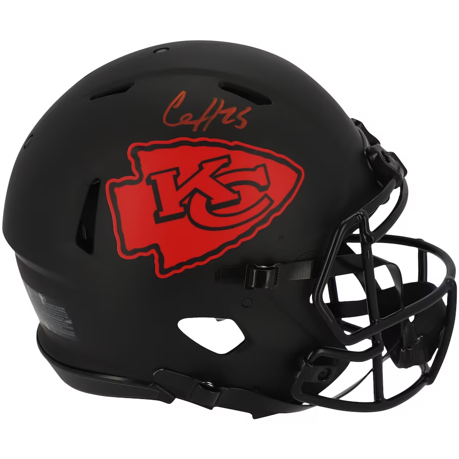 Clyde Edwards-Helaire Kansas City Chiefs Autographed Riddell Eclipse Alternate Speed Authentic Helmet  (Fanatics)