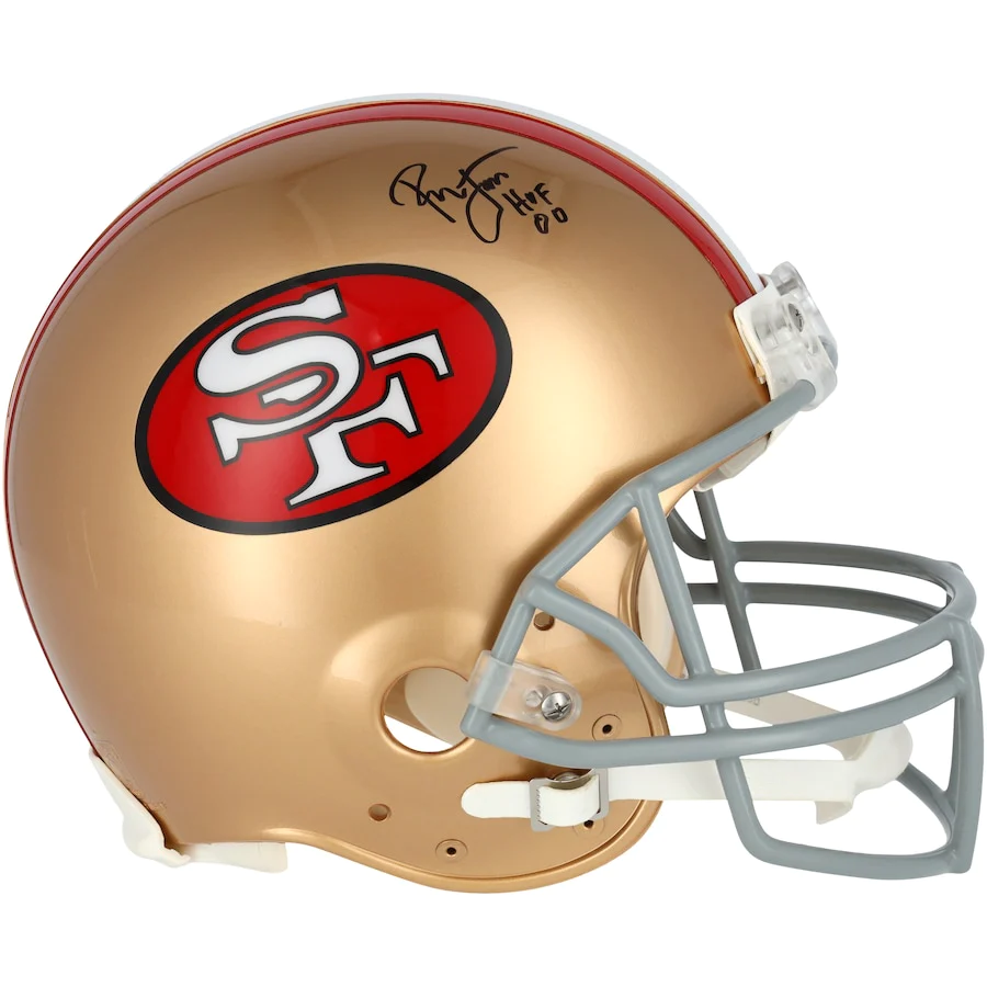 Ronnie Lott Signed San Francisco 49ers Riddell Throwback VSR4 Authentic Helmet with "HOF 2000" Inscription (Fanatics)