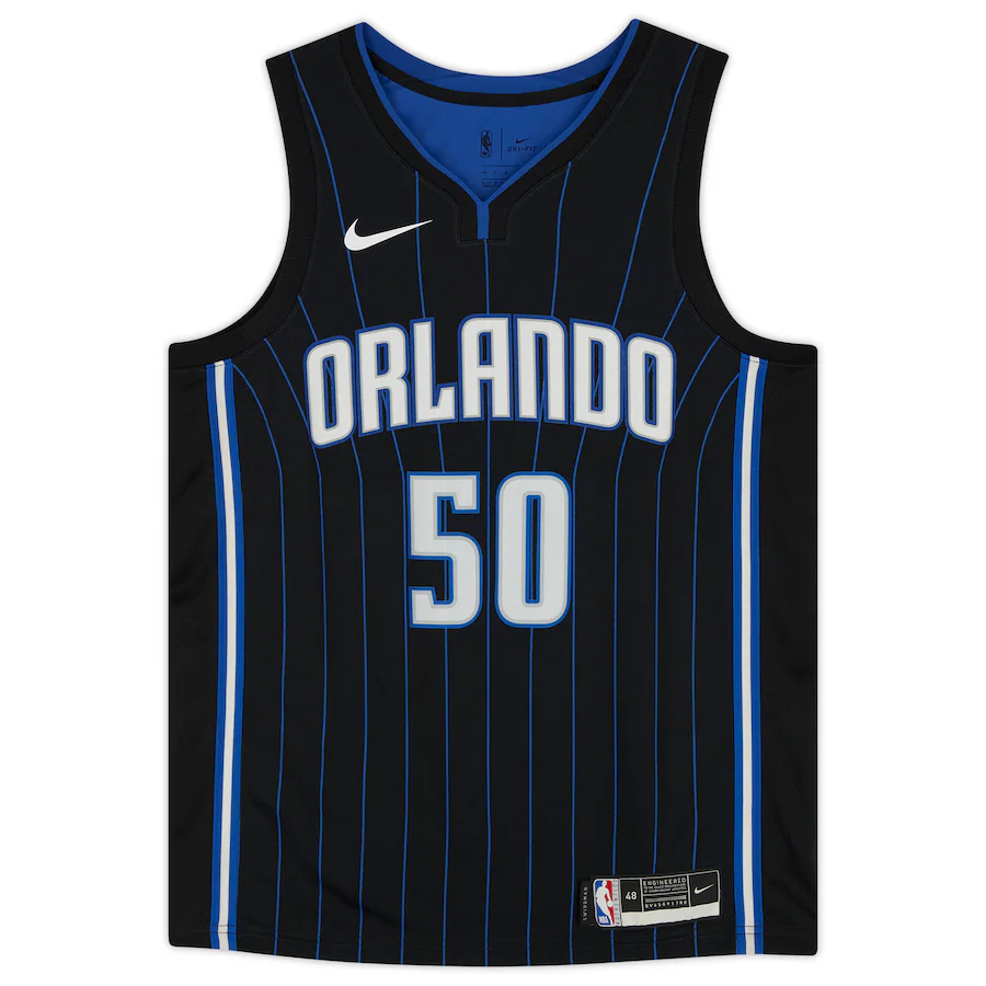 Cole Anthony Signed Orlando Magic Nike Black 2020/21 Icon Edition Swingman Jersey (Fanatics)