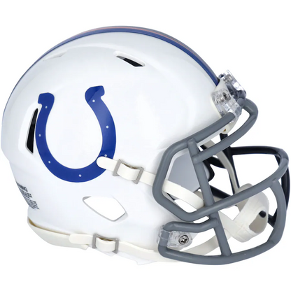 Peyton Manning Signed Broncos/Colts Riddell Half & Half Speed Mini Helmet - Denver (Fanatics)