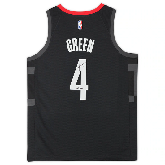 Jalen Green Signed Black Houston Rockets Jordan Brand 2021-22 Statement Edition Swingman Jersey with "Unicorn" Inscription (Fanatics)