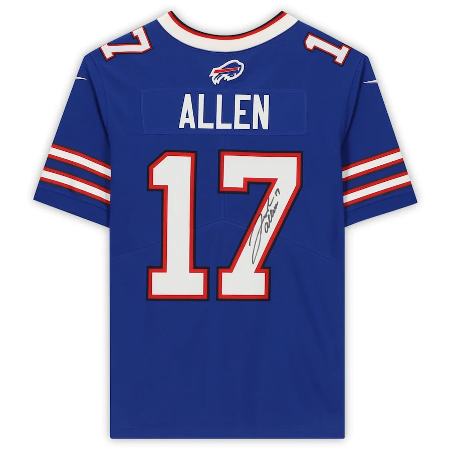 Josh Allen Signed Buffalo Bills Blue Nike Limited Jersey (Fanatics)