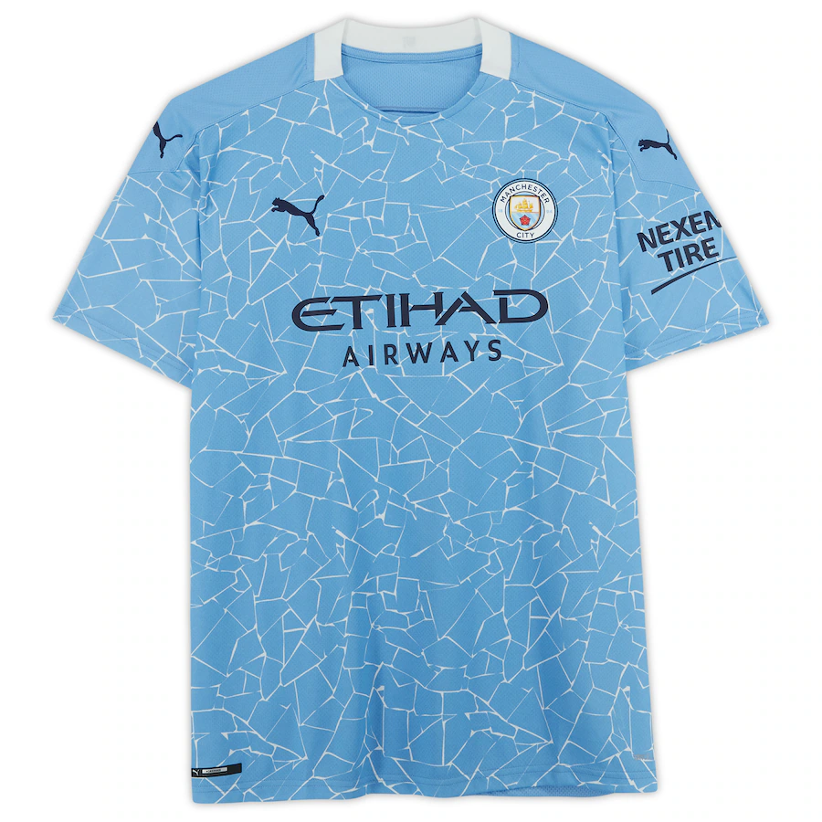 Phil Foden Signed Manchester City 2020-21 Puma Blue Jersey (Fanatics)