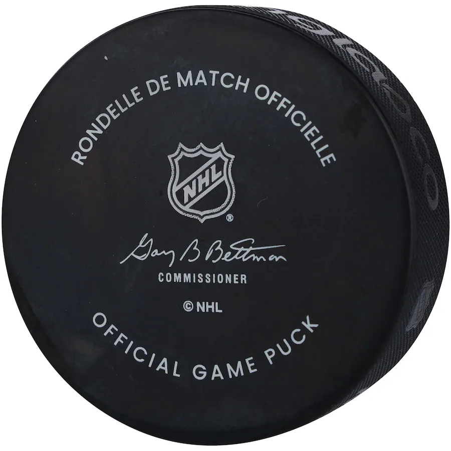 Luke Hughes Signed New Jersey Devils Official Game Puck (Fanatics)