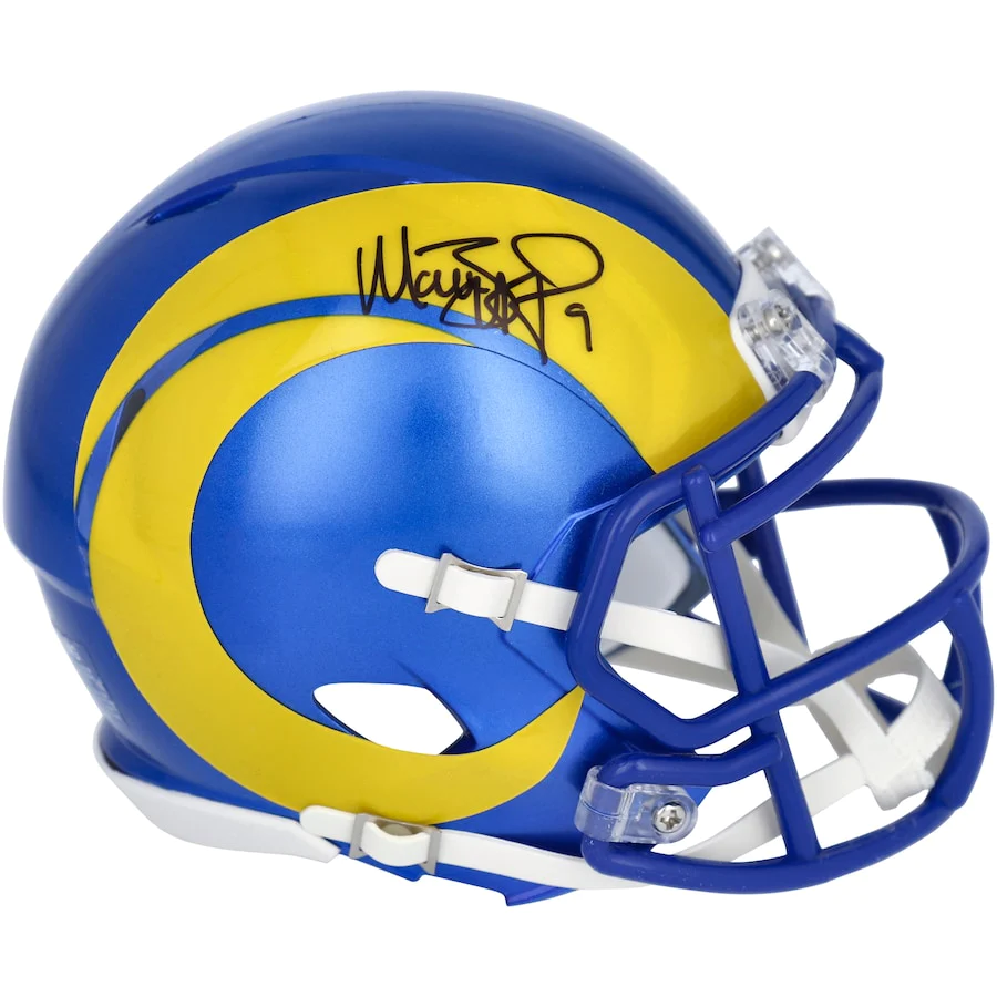 Matthew Stafford Signed Los Angeles Rams Riddell Speed Mini Helmet (Fanatics)