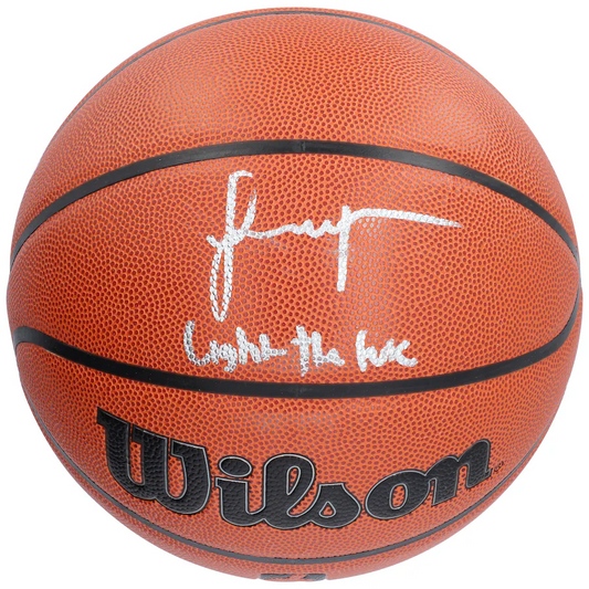 Jalen Green Signed Houston Rockets  Wilson Authentic Series Indoor/Outdoor Basketball with "Light The Fuse" Inscription (Fanatics)