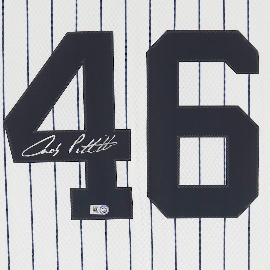 Andy Pettitte Signed New York Yankees  White Nike Replica Jersey (Fanatics)