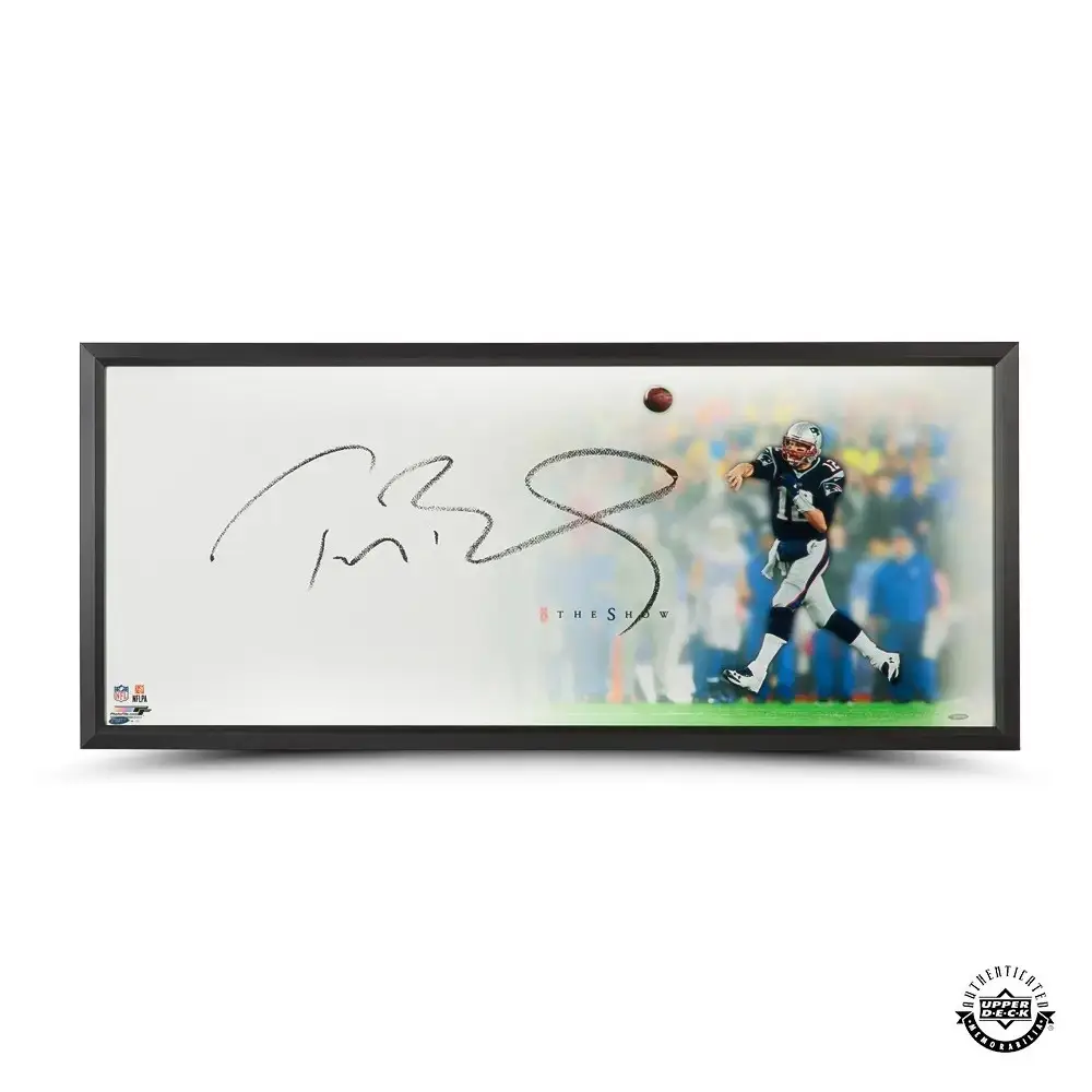 Tom Brady Signed The Show 'Epic' Print - Framed (Upper Deck)