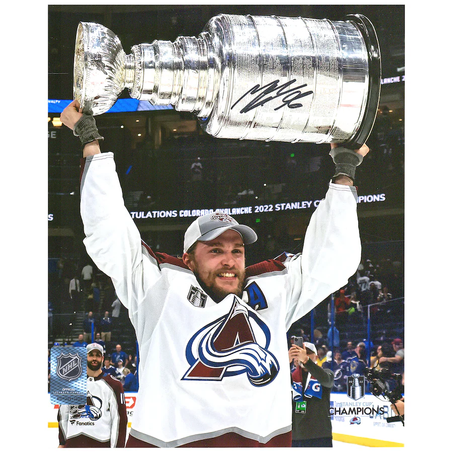 Mikko Rantanen Signed Colorado Avalanche 2022 Stanley Cup Champions 8" x 10" Raising Photograph (Fanatics)