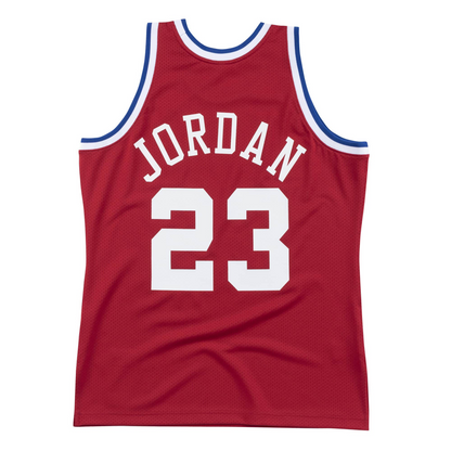 Michael Jordan Signed 1989 NBA All-Star Red Jersey M&N (Upper Deck)