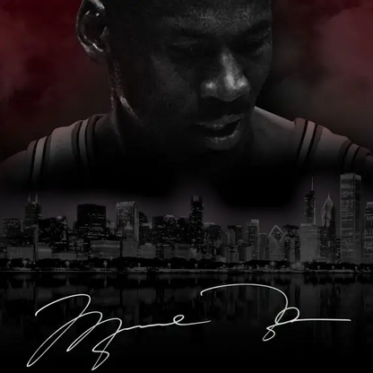 Michael Jordan  Signed  "City Of The Big Shoulders" 40 x 25 (Upper Deck)